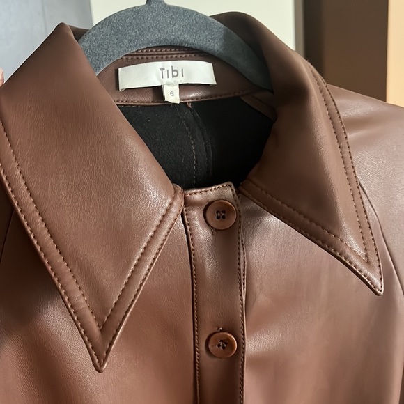 Tibi brown leather dress - Picture 6 of 8